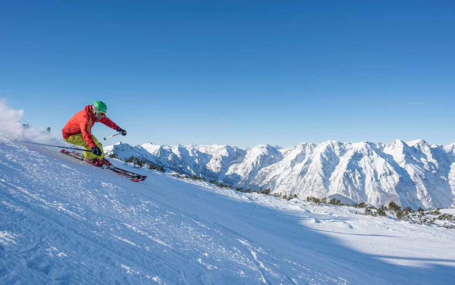 Winterwonderland auf der Piste beim Skiurlaub in Oberösterreich - Hotel Lavendel