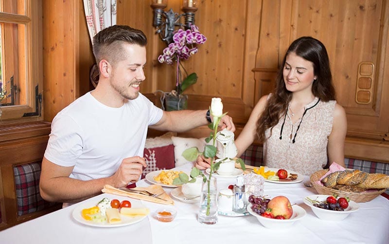 Frühstück in der Unterkunft Lavendel in Windischgarsten